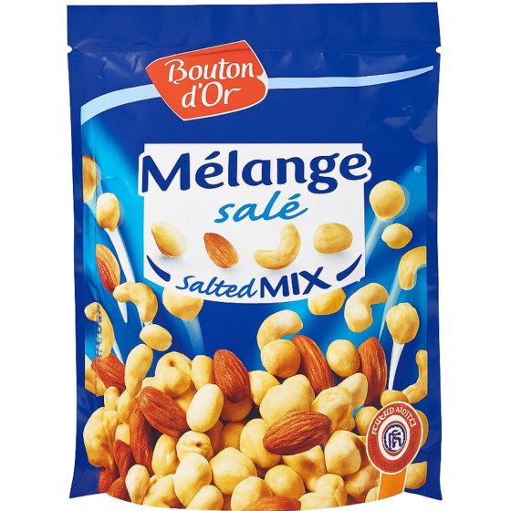 MELANGE GRAINES GRILLEES ET SALEES BOUTON D'OR 150G