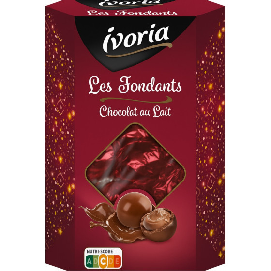 SPHERES DE CHOCOLAT AU LAIT LES FONDANTS IVORIA 200G
