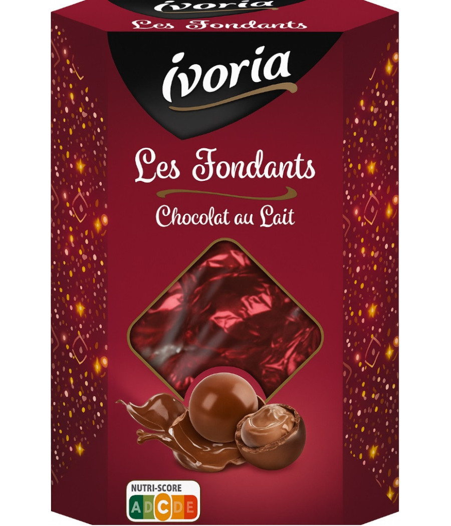 SPHERES DE CHOCOLAT AU LAIT LES FONDANTS IVORIA 200G