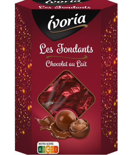 SPHERES DE CHOCOLAT AU LAIT LES FONDANTS IVORIA 200G