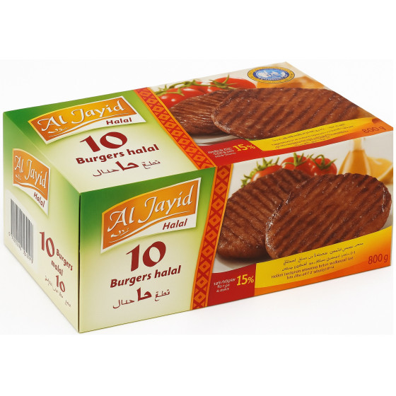 STEAK BURGER NATURE HALAL AL JAYID 800G