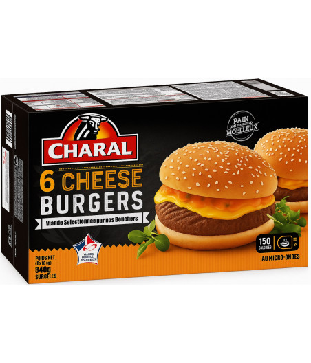 CHEESE BURGERS CHARAL 6X140G
