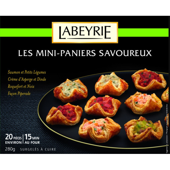 20 MINI PANIERS SAVOUREUX LABEYRIE 280G
