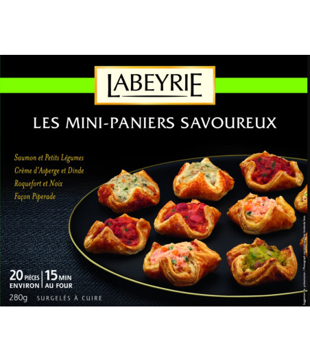 20 MINI PANIERS SAVOUREUX LABEYRIE 280G