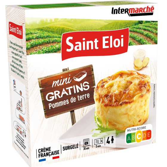 4 MINI GRATIN DE POMME DE TERRE SAINT ELOI 480G