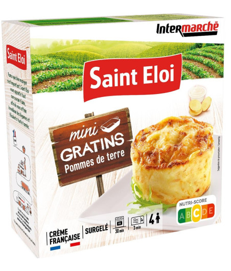 4 MINI GRATIN DE POMME DE TERRE SAINT ELOI 480G
