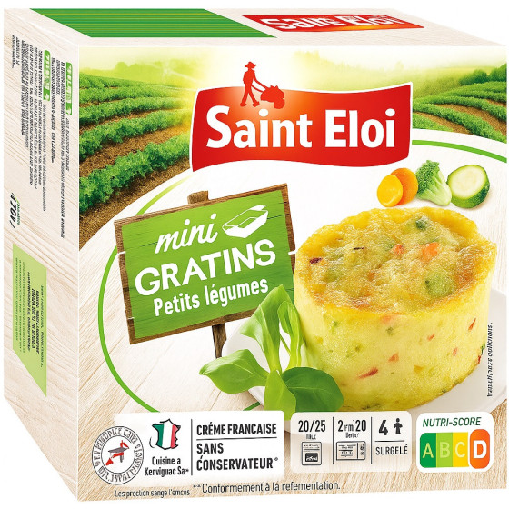 4 MINI GRATINS PETITS LEGUMES SAINT ELOI 480G