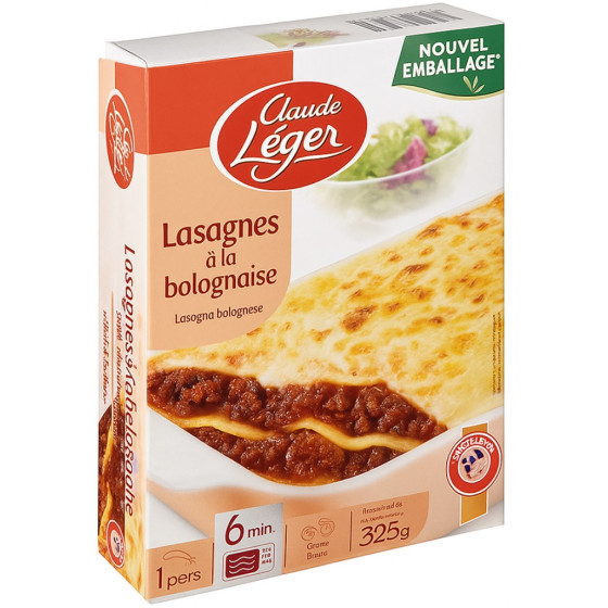 LASAGNES A LA  BOLOGNAISE  325G