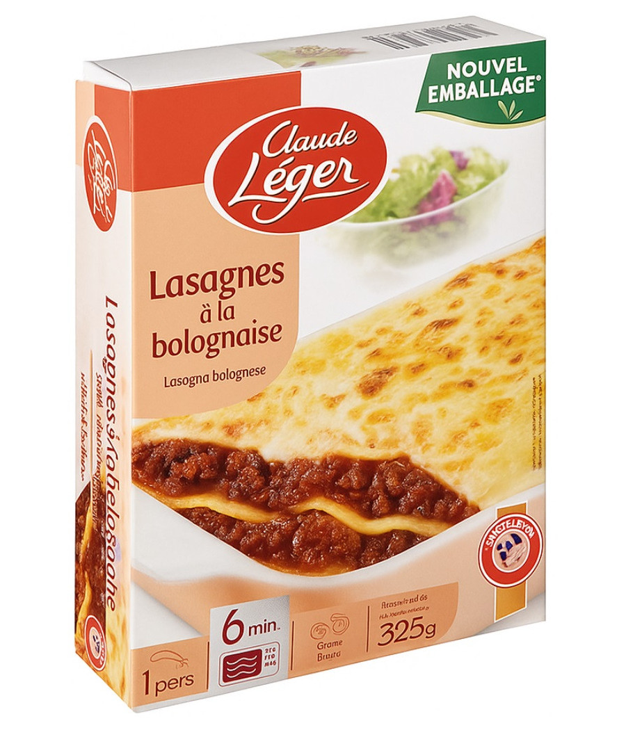 LASAGNES A LA  BOLOGNAISE  325G