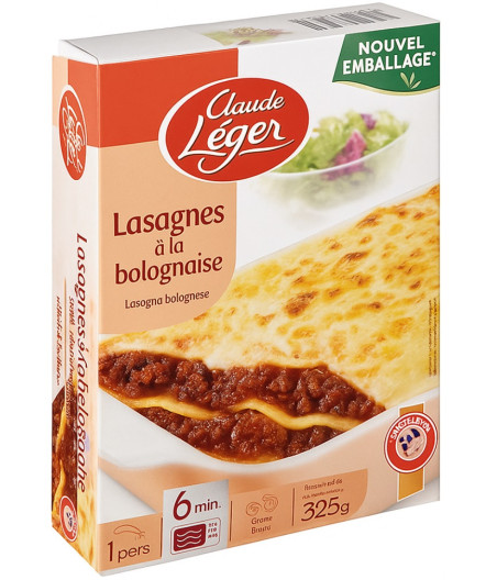 LASAGNES A LA  BOLOGNAISE  325G