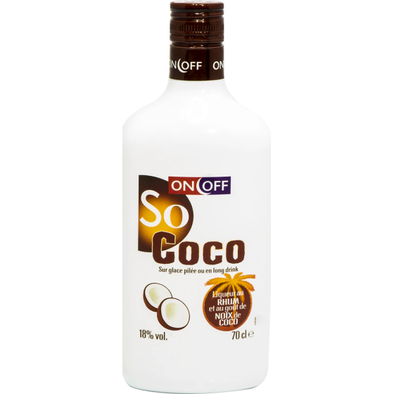 LIQUEUR AU RHUM ET NOIX DE COCO ON OFF 70CL