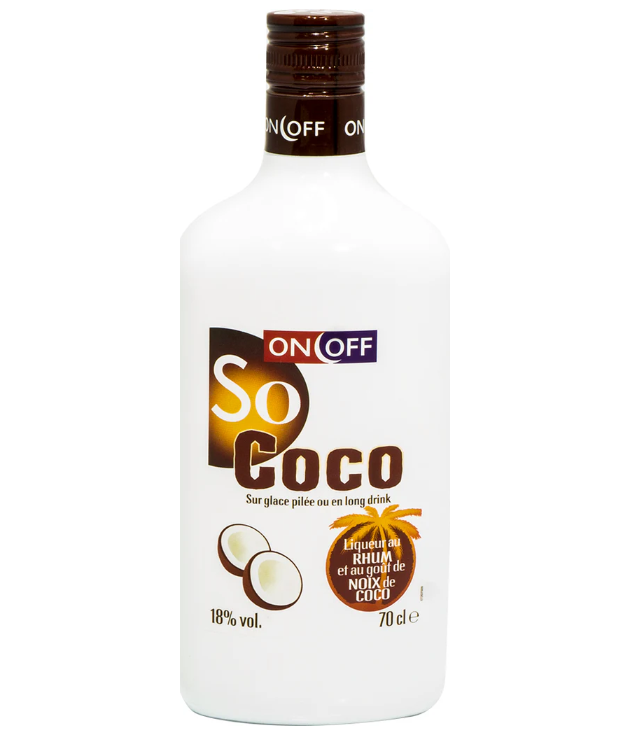 LIQUEUR AU RHUM ET NOIX DE COCO ON OFF 70CL
