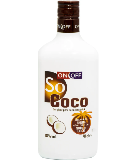 LIQUEUR AU RHUM ET NOIX DE COCO ON OFF 70CL