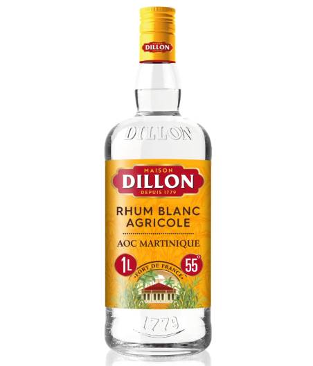 RHUM BLANC AGRICOLE A.O.C DE LA MARTINIQUE DILLON 1L