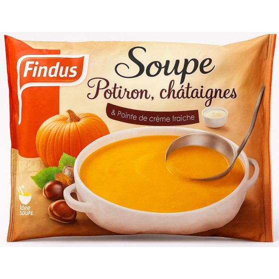 SOUPE POTIRON CHATAIGNES FINDUS 600G