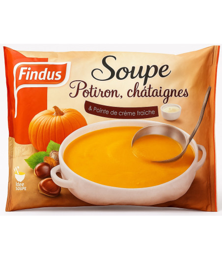 SOUPE POTIRON CHATAIGNES FINDUS 600G