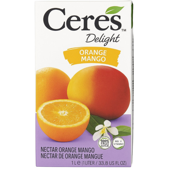 JUS DE FRUITS NECTAR ORANGE MANGUE CERES 1L