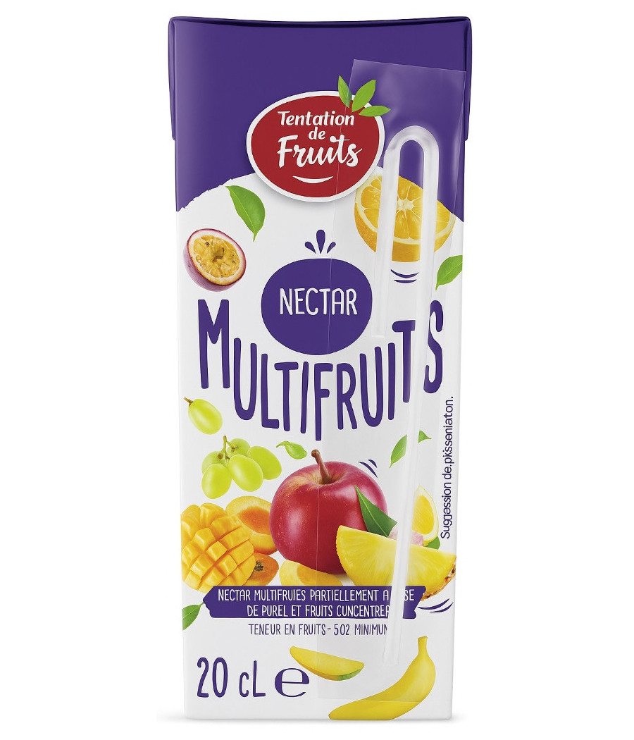 JUS DE FRUITS NECTAR MULTIFRUITS 20CL