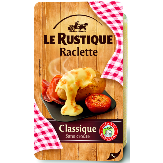 FROMAGE RACLETTES LE RUSTIQUE 350G