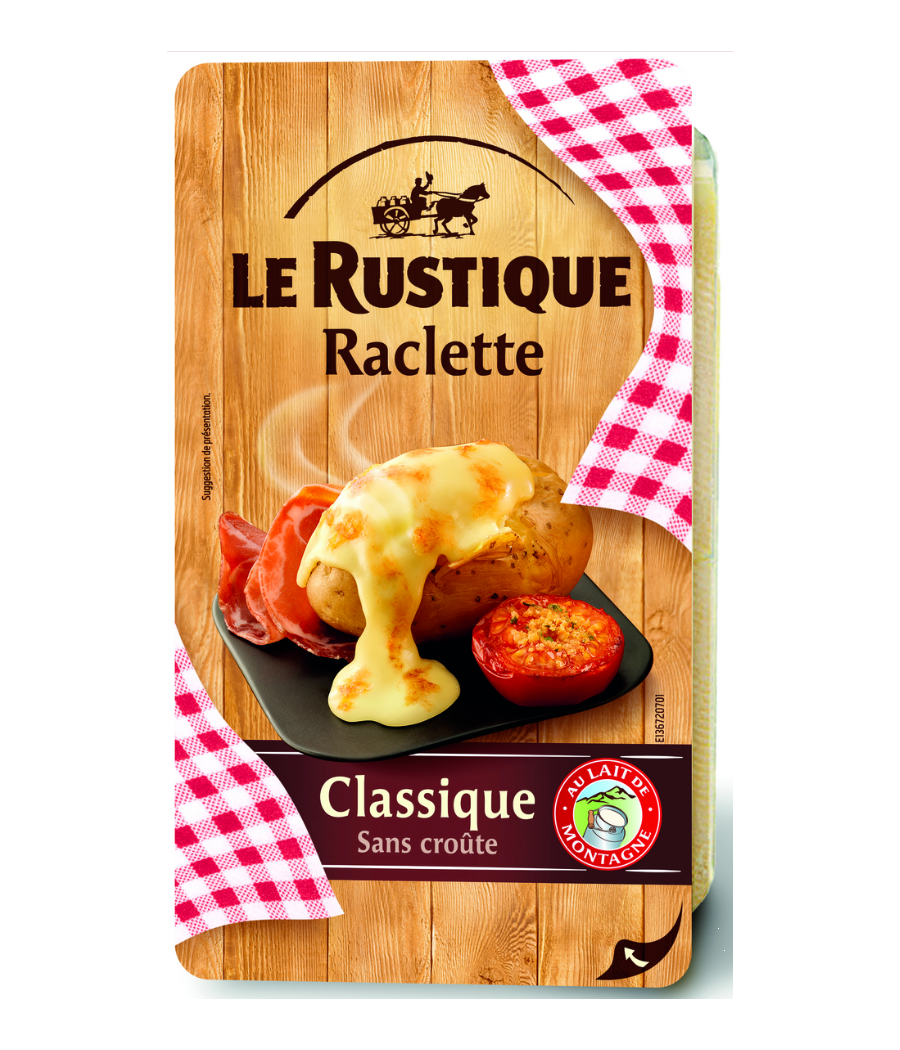 FROMAGE RACLETTES LE RUSTIQUE 350G