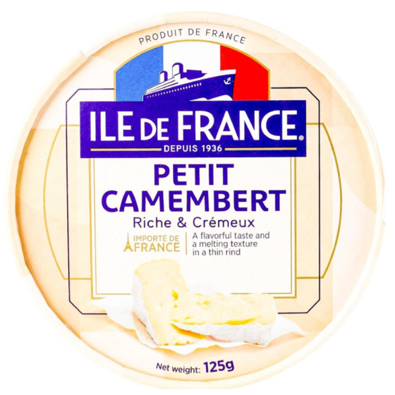 PETIT CAMEMBERT ILE DE FRANCE 125 G