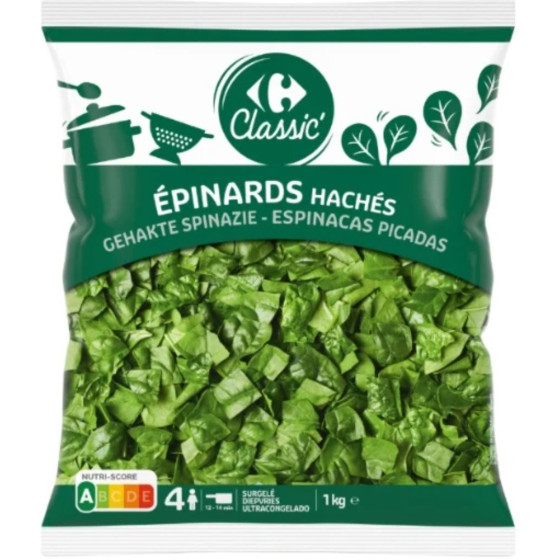 LEGUMES EPINARDS HACHES 1KG