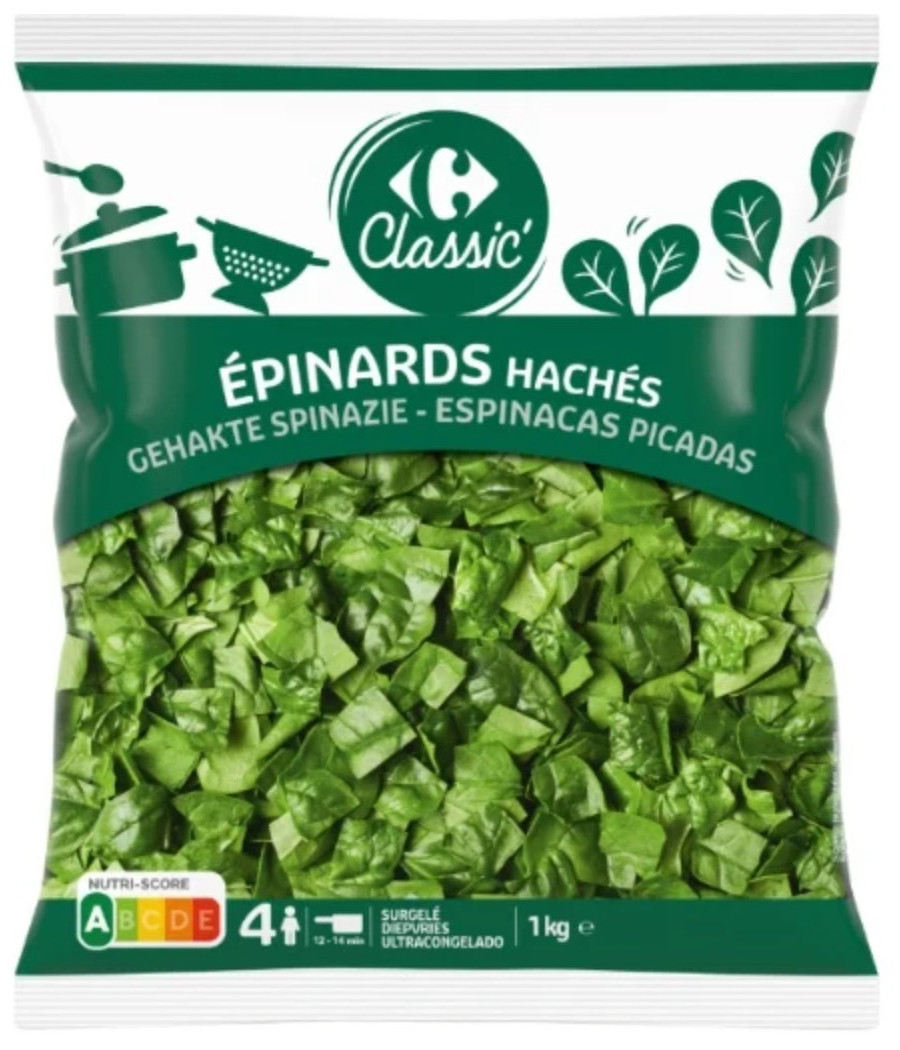 LEGUMES EPINARDS HACHES 1KG