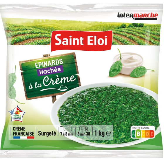 LEGUMES EPINARDS HACHES A LA CREME SAINT ELOI 1KG