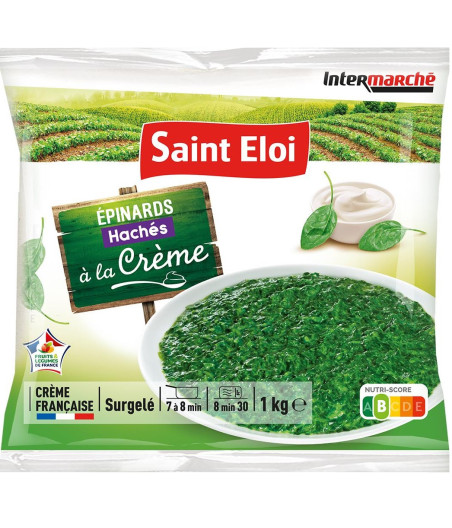 LEGUMES EPINARDS HACHES A LA CREME SAINT ELOI 1KG