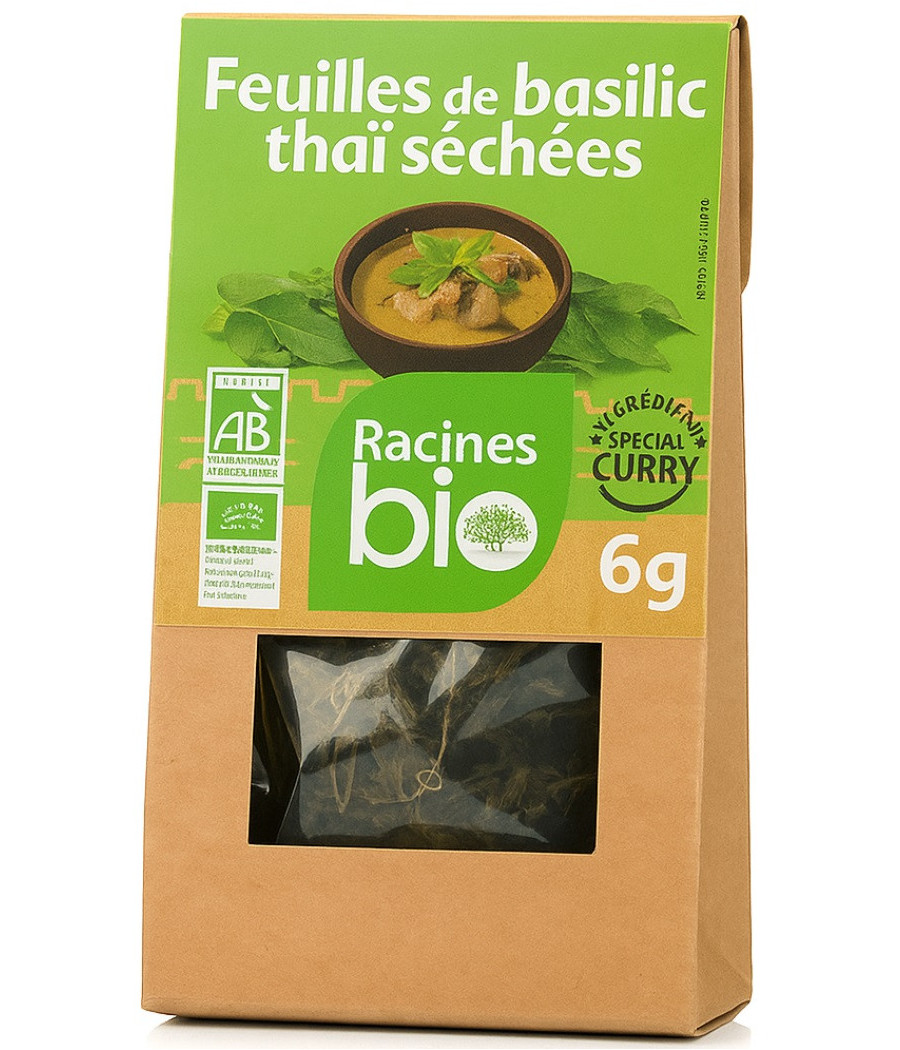 FEUILLES DE BASILIC THAI SECHEES RACINES 6G