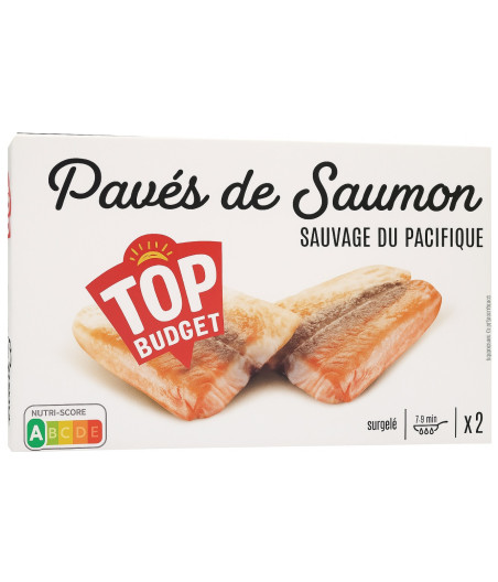 PAVES DE SAUMON SAUVAGE DU PACIFIQUE TOP BUDGET 250G