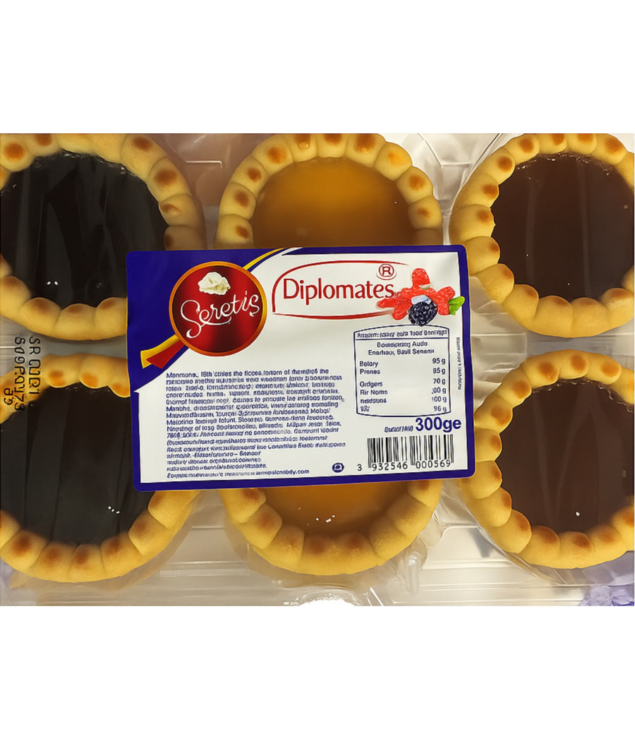 ASSORTISSEMENTS TARTELETTES CARAMEL ET CHOCOLAT DIPLOMATES SERETIS 300G