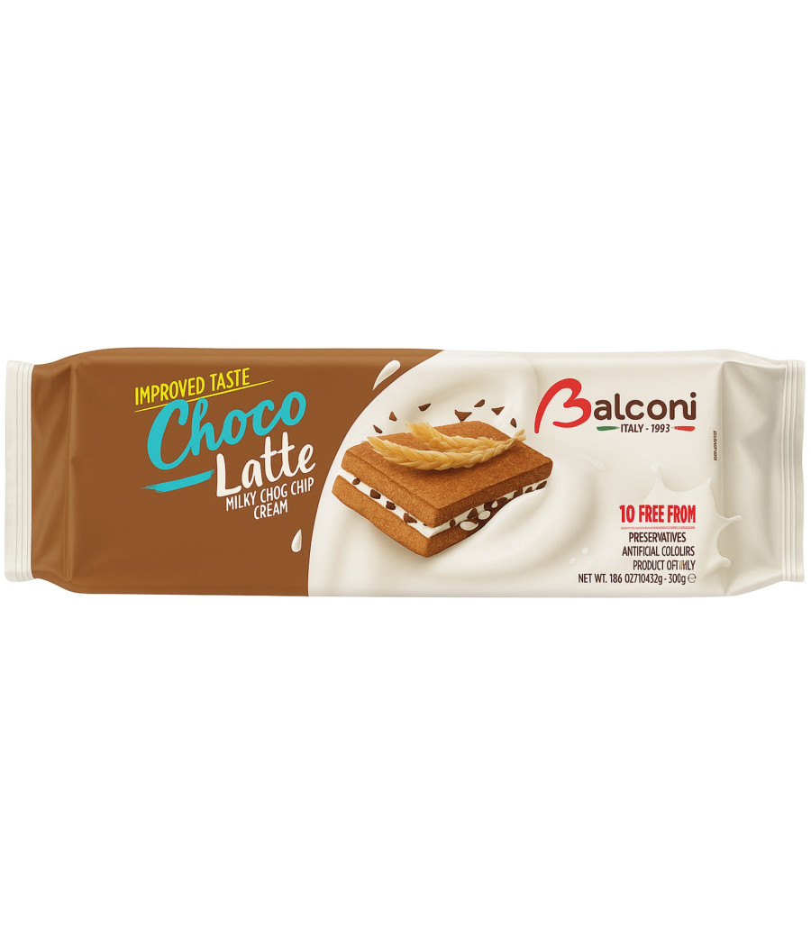 GATEAUX MINI GENOISE CHOCO & LATTE BALCONI 300G