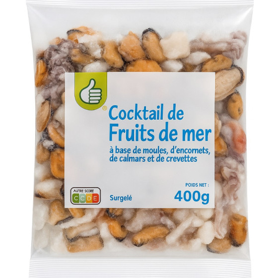 COCKTAIL DE FRUITS DE MER AUCHAN ESSENTIEL 400G