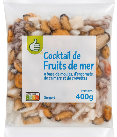 COCKTAIL DE FRUITS DE MER AUCHAN ESSENTIEL 400G