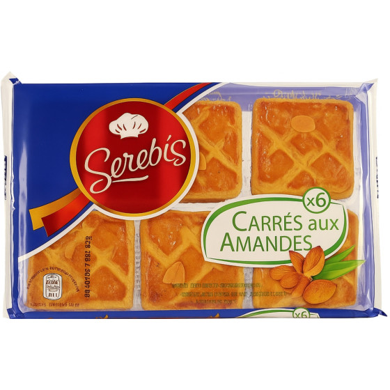 CARRES AUX AMANDES SEREBIS 280G
