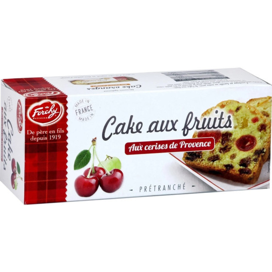 CAKE AUX FRUITS CONFITS ET RAISINS SECS FORCHY 275G