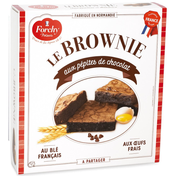 BROWNIE AUX PEPITES CHOCOLAT FORCHY 285G