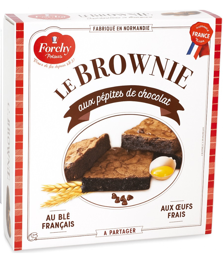 BROWNIE AUX PEPITES CHOCOLAT FORCHY 285G
