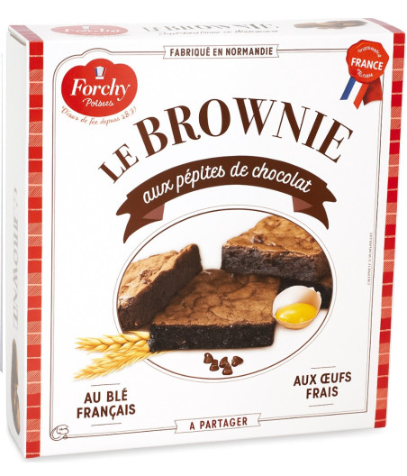BROWNIE AUX PEPITES CHOCOLAT FORCHY 285G