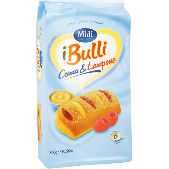 BRIOCHE FOURES A LA CREME ET FRAMBOISE BULLI 300G