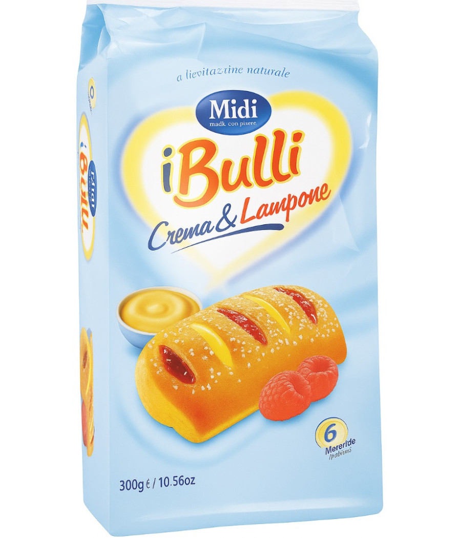 BRIOCHE FOURES A LA CREME ET FRAMBOISE BULLI 300G