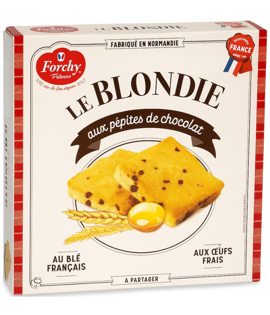 BLONDIE AUX PEPITES DE CHOCOLAT FORSHY 285G