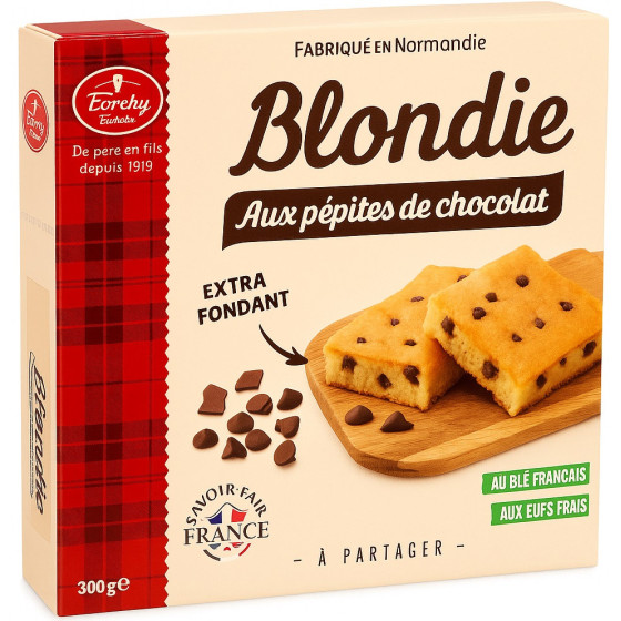 BLONDIE AUX PEPITES DE CHOCOLAT FORSHY 285G