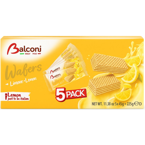GAUFRETTE CITRON BALCONI 5X45G SOIT 225G