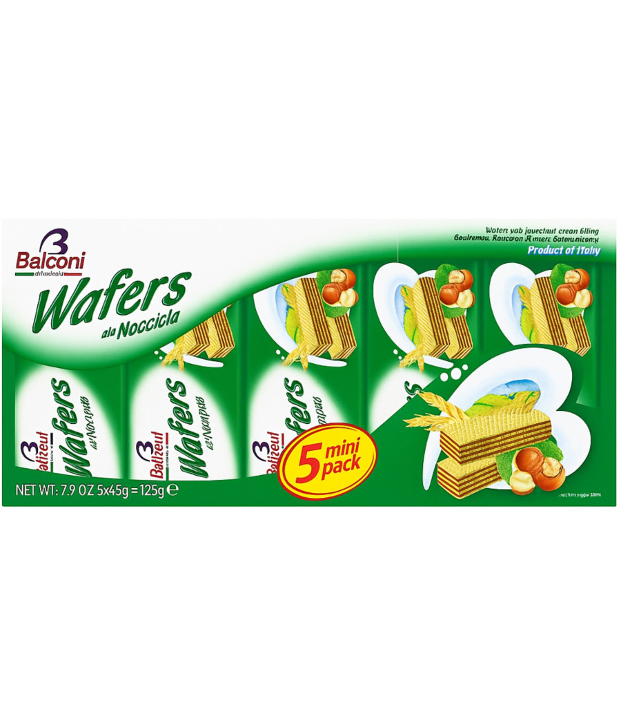 GAUFRETTES NOISETTES BALCONI 225G