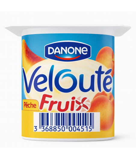 YAOURT FRUITE VELOUTE FRUIX PECHE DANONE