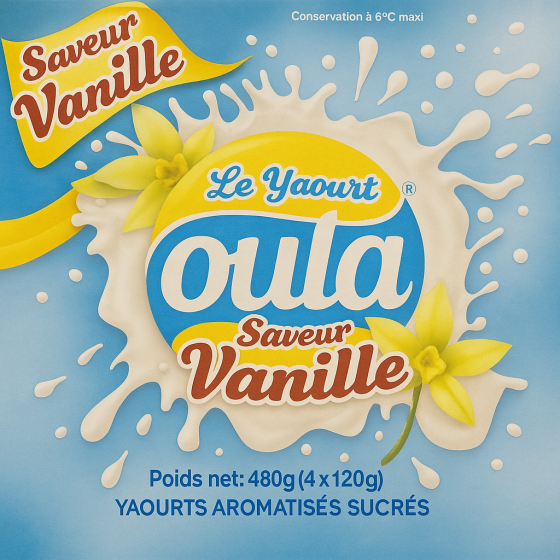 YAOURT AROMATISES VANILLES OULA  480G