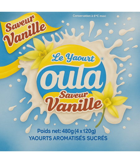 YAOURT AROMATISES VANILLES OULA  480G