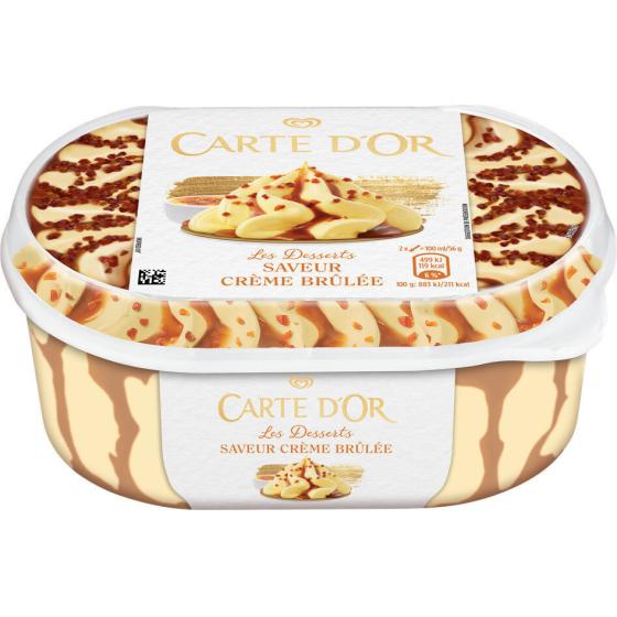 GLACE  CARTE D'OR SAVEUR CREME BRULEE 900 G